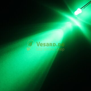 3mm LED Grün 13000mcd - 30°