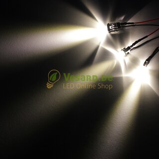 Verkabelte LED 5mm Warm Wei 25000mcd - 20